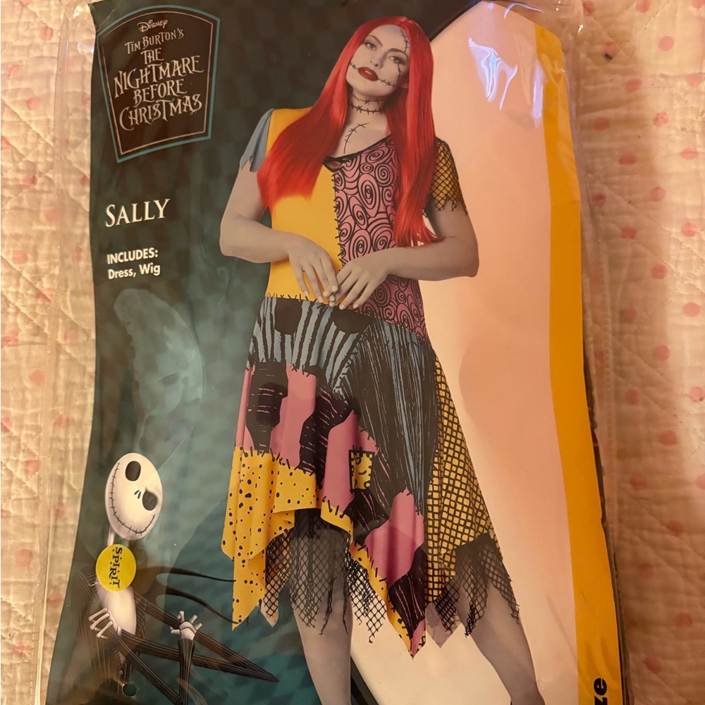 Disney Sally Patchwork Costume Dress and Wig